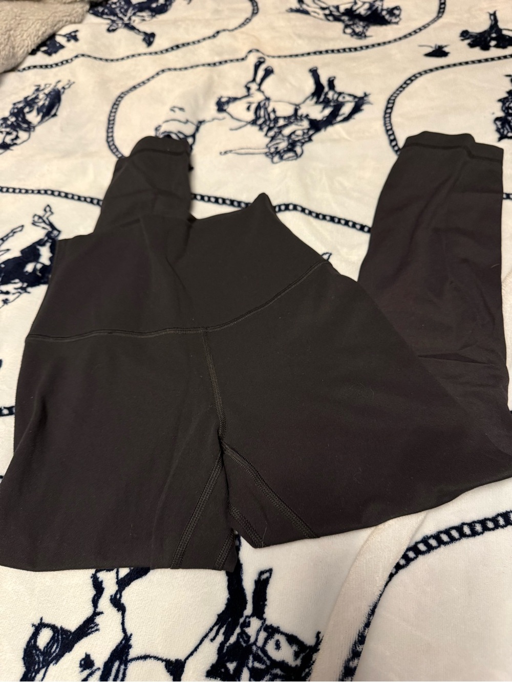 Black high rise align leggings